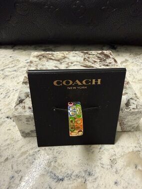 COACH Multicolor Signature C Ring